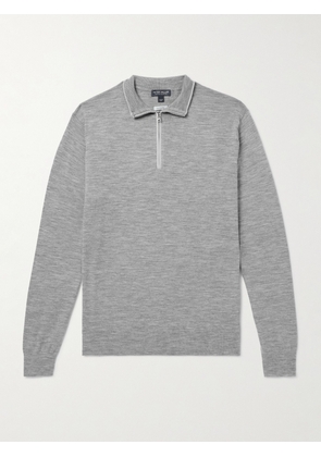 Peter Millar - Excursionist Flex Wool-Blend Half-Zip Sweater - Men - Gray - S