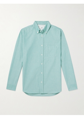 Mr P. - Button-Down Collar Organic Cotton Oxford Shirt - Men - Blue - XS
