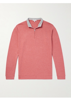 Peter Millar - Crown Comfort Cotton-Blend Half-Zip Sweater - Men - Red - S
