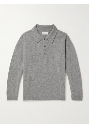 SSAM - Brushed Cashmere Polo Shirt - Men - Gray - S
