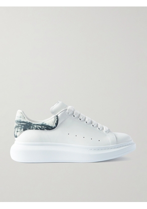 Alexander McQueen - Exaggerated-Sole Leather Sneakers - Men - White - EU 41