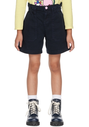 Marc Jacobs Kids Navy Patch Denim Shorts