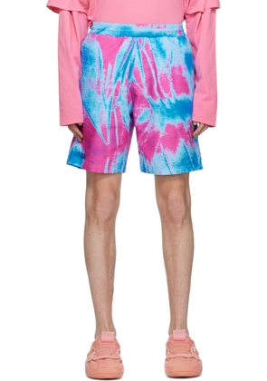 AGR Pink & Blue Pattern Swim Shorts