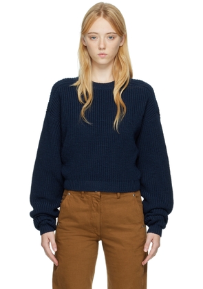 Quira SSENSE Exclusive Navy Raglan Sweater