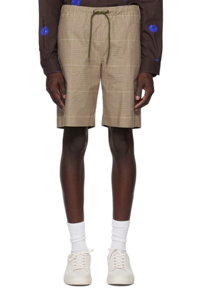 PS by Paul Smith Brown Glen Check Shorts