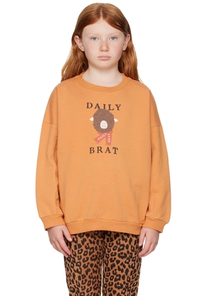 Daily Brat Kids Orange Silly Sheep Sweatshirt