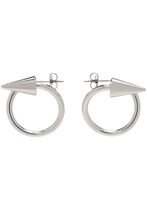 Justine Clenquet Silver Rose Earrings