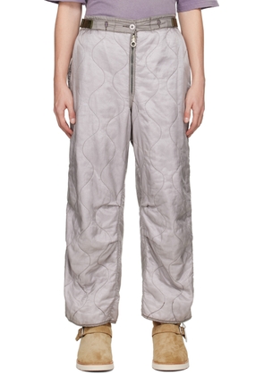 NotSoNormal Gray Dragon Puff Trousers