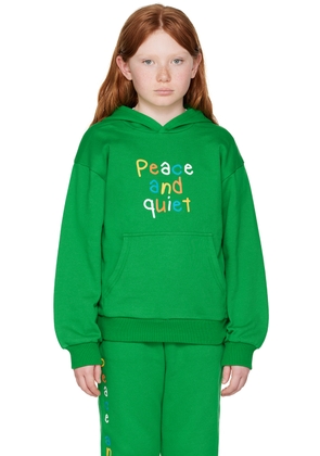 Museum of Peace & Quiet SSENSE Exclusive Kids Green Hoodie