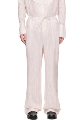 Carlota Barrera White Stripe Trousers