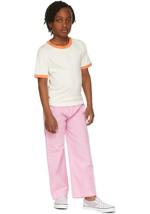 maed for mini Kids Pink Blocky Badger Trousers