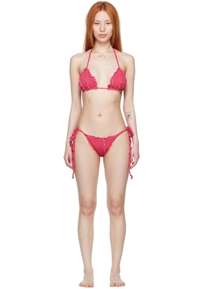 Sherris Pink Nylon Bikini