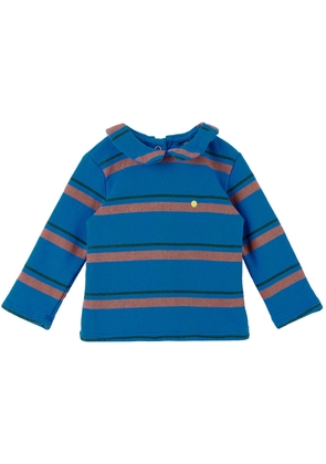 Bonmot Organic Baby Blue Striped Shirt