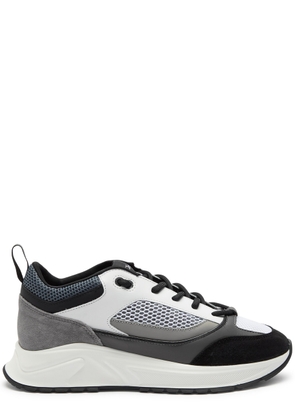Cleens Essential Runner Panelled Mesh Sneakers - Grey - 11