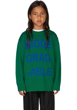 STRATEAS CARLUCCI SSENSE Exclusive Kids Green Macro Bio Sweater