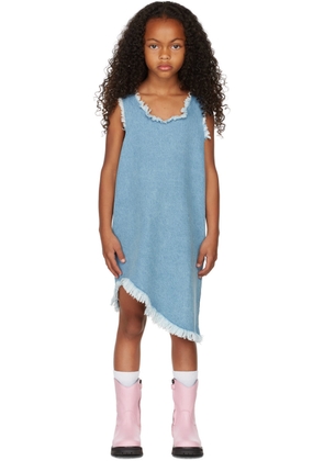 M'A Kids Kids Blue Denim Sleeveless Dress