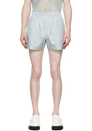 Doublet Blue Check Shorts