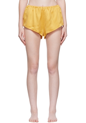 ASCENO Yellow Venice Pyjama Shorts