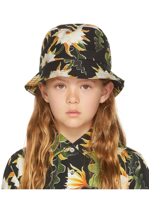 Endless Joy SSENSE Exclusive Kids Black Epiphyllum Bucket Hat
