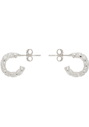 Pearls Before Swine Silver Curb Chain Hoop Earrings