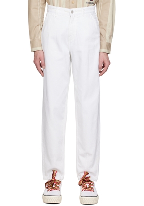 Tommy Jeans White Embroidered Jeans
