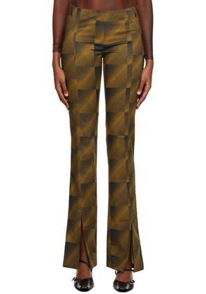 ELLISS Brown Planet Illusion Trousers