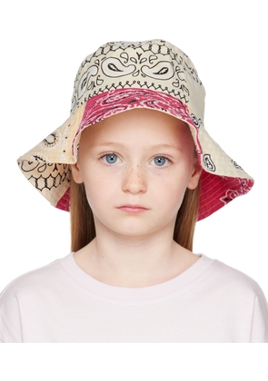 Wildkind Kids Beige Bandana Bucket Hat
