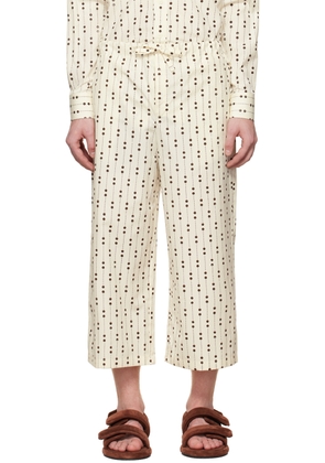 Rier SSENSE Exclusive Off-White Pyjama Shorts
