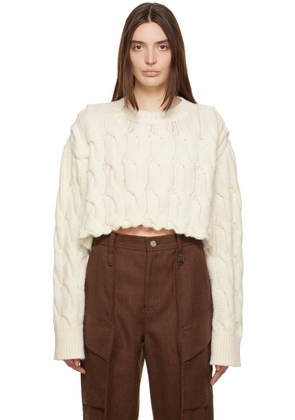 HALFBOY Off-White Cropped Sweater