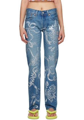 Collina Strada Blue Levi's Edition Rhinestone Jeans
