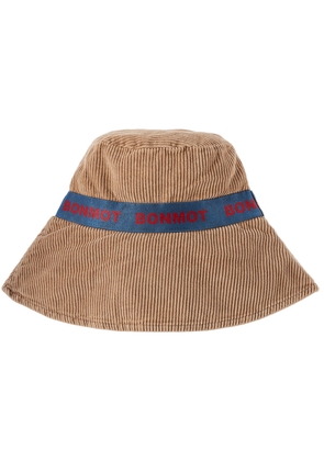 Bonmot Organic Kids Brown Corduroy Bucket Hat