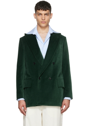 Factor's Green Velvet Double Breasted Jacket