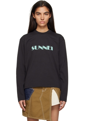 SUNNEI SSENSE Exclusive Black Long Sleeve T-Shirt