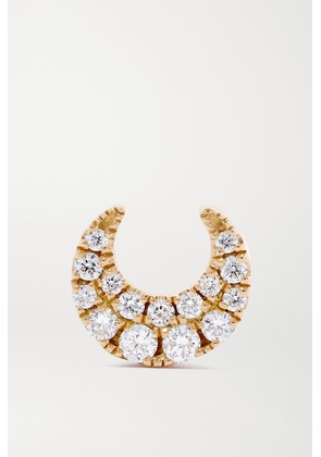 MARIA TASH - Moon 18-karat Gold Diamond Earring - One size