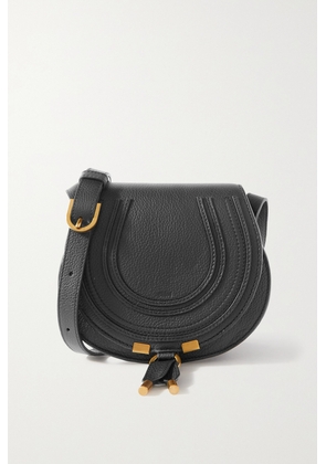 Chloé - Marcie Mini Textured-leather Shoulder Bag - Black - One size