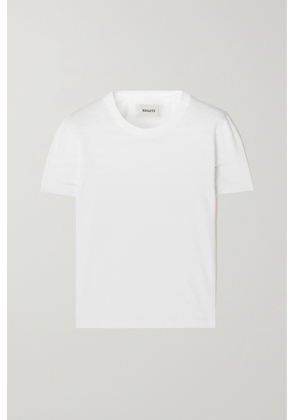 KHAITE - Emmylou Cotton-jersey T-shirt - White - x small,small,medium,large,x large