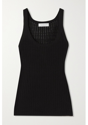Gabriela Hearst - Nevin Pointelle-knit Cashmere And Silk-blend Tank - Black - x small,small,medium,large,x large