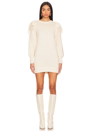 Cleobella Danielle Sweater Mini Dress in Ivory. Size L, XL, XS.