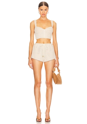 Bronx and Banco x REVOLVE Desert Two Piece Set in Cream. Size L, S, XL, XS.