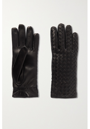 Bottega Veneta - Intrecciato Leather Gloves - Black - 6.5,7,7.5,8.5