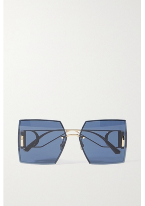 DIOR Eyewear - 30montaigne S7u Square-frame Gold-tone Sunglasses - Blue - One size