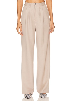 ANINE BING Carrie Pant in Beige. Size 38.