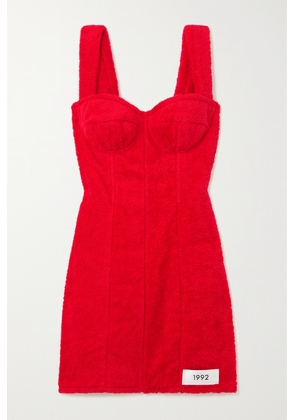 Dolce & Gabbana - Cotton-terry Mini Dress - Red - IT36,IT38,IT40,IT42,IT44,IT46,IT48