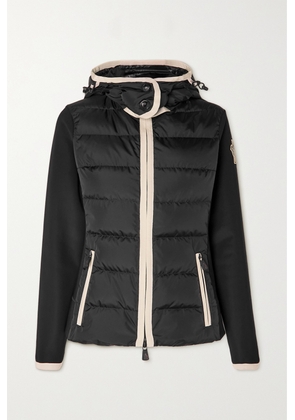 Moncler Grenoble - Hooded Paneled Twill And Quilted Stretch-shell Down Jacket - Black - x small,small,medium,large,x large