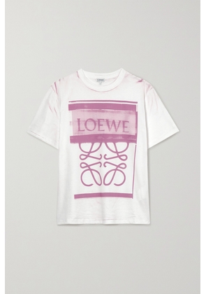 Loewe - Printed Cotton-jersey T-shirt - White - x small,small,medium,large,x large