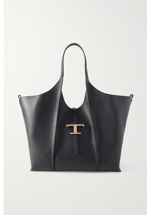 Tod's - T Timeless Medium Leather Shoulder Bag - Black - One size