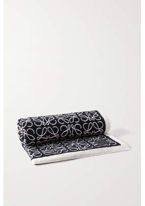Loewe - Anagram Cotton-terry Jacquard Towel - Blue - One size