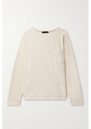 Loro Piana - Tacna Cotton, Linen And Hemp-blend Sweatshirt - Cream - x small,small,medium,large,x large