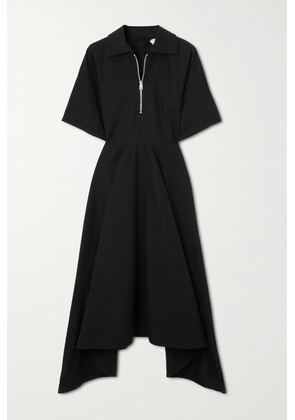 Bottega Veneta - Asymmetric Cotton Midi Dress - Black - IT40,IT44