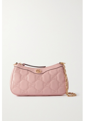 Gucci - Gg Matelassé Leather Shoulder Bag - Pink - One size